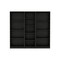 Homeroots 71" Black Five Tier Bookcase 546344 - alternate 2