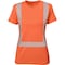 Ironwear Elastex Women's Class 2 Hi Vis Short Sleeve T-Shirt with GeoFlect Tape, Orange, 2X-Large 7102-O-2XL - alternate 1