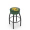 Holland Bar Stool Co 30" 4" Baylor Cushion Seat, Blk Wrinkle Base Swivel Bar Stool L8B130Baylor - alternate 1