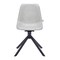 Leisuremod Markley Modern Leather Swival Dining Chair With Metal Legs in Light Grey MSCBL-18-LGR - alternate 2
