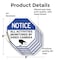 Signmission Notice All Activities Monitored by, 6 inch X 6 inch, Vinyl Decal, 5PK OC-D-5PACK-6-326 - alternate 2