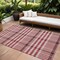 Homeroots 10' X 14' Red Black And Ivory Plaid Washable Indoor Outdoor Area Rug 601517 - alternate 1