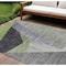 Homeroots 10' X 14' Sage Green And Charcoal Abstract Washable Indoor Outdoor Area Rug 582889 - alternate 1