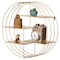 Vintiquewise 4-Tier Floating Circular Silhouette Wall Shelf - Metal Wall-Mounted Display Shelf,  QI004691.GD - alternate 1
