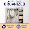 Lifemaster Wooden Hangers, Swivel Hook, Non-Slip, Pants Bar, Holds 10 lbs, Black, 5PK LMWD5BK - alternate 2