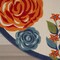 Homeroots 8' Ivory Orange and Blue Round Floral Indoor Outdoor Area Rug 527632 - alternate 2