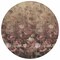 Homeroots 8' Taupe Brown And Pink Round Floral Washable Indoor Outdoor Area Rug 597065 - alternate 2