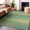 Homeroots 10' X 14' Artichoke Green Striped Washable Indoor Outdoor Area Rug 608454 - alternate 2