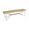 Homeroots 66" Natural and Black Solid Wood Live Edge Bench 606731 - alternate 2