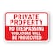 Signmission Private Property No Trespassing Violators Prosecut Aluminum, 18" H, A-1824-24828 A-1824-24828 - alternate 1