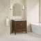 James Martin Vanities Myrrin 30" Single Vanity, Mid-Century Walnut w/ 3 CM Victorian Silver Silestone Top 485-V30-WLT-3VSL - alternate 2