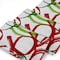 Homeroots Set of Four Green and Red 100% Cotton 21" X 12" Washcloth Set, 4PK 571902 - alternate 2