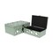 Homeroots Set of Two Blue Mirrored Glass And Wood Box With Lid, 2PK 379873 - alternate 2