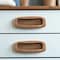 Homeroots Set of Two Brown Teak Wood Drawer Pull Knobs, 2PK 476581 - alternate 2