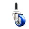 Service Caster 3.5 Inch 316SS Blue Polyurethane Wheel Swivel 3/4 Inch Expanding Stem Caster SCC-SS316EX20S3514-PPUB-BLUE-34 - alternate 1