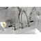 Kingston Brass Widespread Bathroom Faucet with Brass Pop-Up, Brushed Nickel KS8928DKL - alternate 2