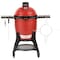 Kamado Joe Classic III Charcoal Grill, Red, Side Shelf Included Yes, Ceramic Body KJ15040921 - alternate 1
