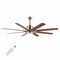 Jonathan Y Octo 66" 1-Light Contemporary Industrial Iron/Plastic Mobile-App/Remote-Controlled 6-Speed Ceiling F JYL9712A - alternate 2