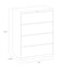 Hirsh 42 in W 4 Drawer Lateral File Cabinet, Arctic Silver, A4/Legal/Letter 23750 - alternate 2