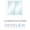 Factory 2U Windows Horizontal Sliding Window 48in x 48in Black Ext / White Int Vinyl LowE Insulated Glass Argon Fill 803740 - alternate 2