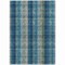 Homeroots 5' X 8' Teal Blue Navy Blue And Olive Green Plaid Washable Indoor Outdoor Area Rug 614018 - alternate 2