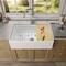 Kibi Pillar 33in Kitchen Farmhouse Fireclay Workstation Sink K2-SF33PIT - alternate 2
