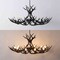 Jonathan Y Eldora 49" 10-Light Rustic Farmhouse Adjustable Resin Antler LED Chandelier, Black JYL6320C - alternate 2