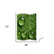 Homeroots 72" Green Canvas Folding Three Panel Screen Room Divider 274636 - alternate 1