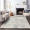 Homeroots 8' X 10' Ivory And Gray Abstract Washable Indoor Outdoor Area Rug 597977 - alternate 2