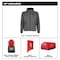 Milwaukee Tool Men's Heated Hoodie, Up to 8 hours Time, Zipper Closure, Gray, Size L M200G-21L - alternate 2