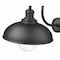 Z-Lite RLM 1-Light Outdoor Wall Light, 14 in W x 15.5 H, Sand Black 5026B-BK - alternate 2