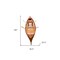 Homeroots 26" Wood Brown Solid Wood Model Boat Tabletop Sculpture 364289 - alternate 2