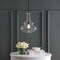 Jonathan Y Bettina 13.37" Glass/Metal LED Pendant, Oil Rubbed Bronze/Clear JYL6402B - alternate 2