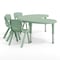 Flash Furniture 5 PC Plastic Activity Table and 4 Chairs Set, 10.5 in Seat Height-Sage YU-YCX-0043-2-MOON-TBL-SAGE-E-GG - alternate 2