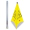 Rubbermaid Commercial Multilingual Pop-Up Wet Floor Safety Cone, 21 x 21 x 30, Yellow FG9S0100YEL - alternate 2