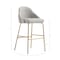 Manhattan Comfort Gracie Barstool in Stone and Gold - Set of 2 2-BS022-GST - alternate 2