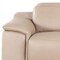 Homeroots 107" Beige Top Grain Leather Reclining USB Sofa 643699 - alternate 2