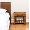 Homeroots 29" Natural Solid Wood One Drawer Nightstand 488759 - alternate 2