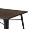 Homeroots 32" Brown And Black Rectangular Solid Wood and Steel Dining Table 483396 - alternate 2
