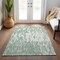 Homeroots 10' X 14' Sage And Ivory Abstract Washable Indoor Outdoor Area Rug 612700 - alternate 2