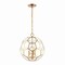 Jonathan Y Bee 13.5" 3-Light Modern Bohemian Iron/Glass LED Pendant, Brass Gold/Clear JYL9925A - alternate 2