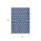 Homeroots 5' X 8' Navy Blue And Ivory Geometric Washable Indoor Outdoor Area Rug 613790 - alternate 3