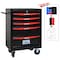 Wrightmaster 21 in. W x 13 in. D 5-Drawers Metal Roller Cabinet Tool Chest in Black ZR-245231 - alternate 2