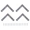 Prosource Corner Brace, 5 in L, 5 in W, 7/8 in H, Steel, Zinc-Plated, 1.8 mm Thick Material FC-Z05-C4PS - alternate 1