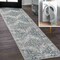 Jonathan Y Pavel Distressed Medallion Low-Pile Machine-Washable Light Gray/Blue 2 ft. x 8 ft. Runner Rug WSH317B-28 - alternate 1