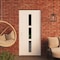 Vdomdoors Front Exterior Prehung Metal-Plastic Door, Manux 8112 White Silk, Office Commercial and Residential MANUX8112EXD-WS-W36xH80-RH - alternate 2