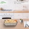 Ecoquality 40oz Rectangular Sugarcane Container, Compostable Bowls for Takeout, and Restaurant, 200PK EQCRTB40-200 - alternate 2
