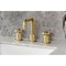 Kingston Brass Widespread Bathroom Faucet with Push Pop-Up Drain, Brushed Brass KS1417RNX - alternate 2