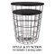 Lavish Home Set of 2 End Tables Nesting Tables with Removable Wood Tops, Metal Basket Bases 80-ENDTBL-21 - alternate 2