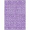 Homeroots 9' X 12' Plum And Lavender Floral Washable Indoor Outdoor Area Rug 604681 - alternate 2